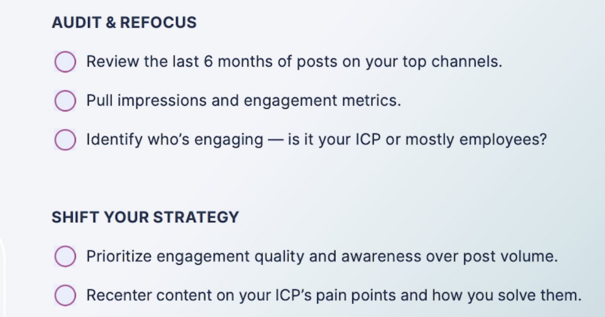 A Social Media Visibility Checklist for B2B Brands